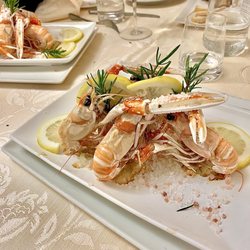 Palmino - Scampi al sale ottimi