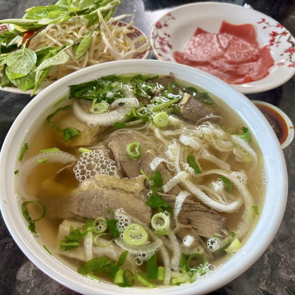 Pho Paradise - 02. Special Pho with Raw Steak on the side. - Noodles Near Me - Fresno, California Pho Paradise - 02. Special Pho with Raw Steak on the side. - Noodles Near Me - Fresno, California