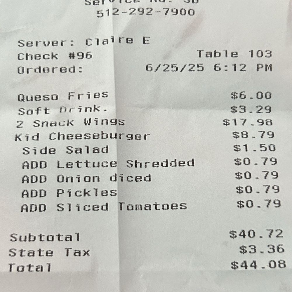 Waterloo Ice House Southpark Meadows - I can't believe I was overcharged for a "kids meal" burger. - American Near Me - Austin, Texas