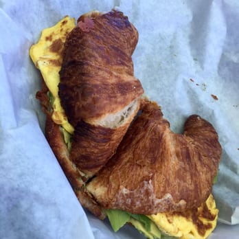 Mosley's Cafe - Recommend the ham & cheese croissant. Optional to add egg and avocado - Cafes Near Me - Alameda, California