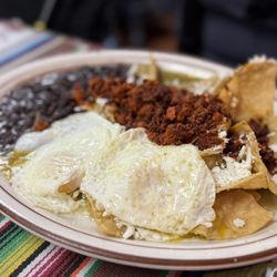 Mi Ranchito Veracruz - Green Chilaquiles con chorizo... mMmm Mmmm Good!