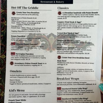 Norske Nook - Back page of menu - Breakfast & Brunch Near Me - Osseo, Wisconsin Norske Nook - Back page of menu - Breakfast & Brunch Near Me - Osseo, Wisconsin