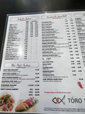 Menu photo 7 Toro sushi Henderson, NV Menu photo 7 Toro sushi Henderson, NV