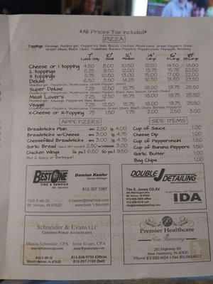 Menu photo 1 DiMaggio's Italian Mount Vernon, IN