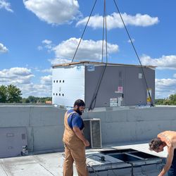 Big Mike's Heating and Cooling - 7.5 Ton Carrier coming down! It sure is hot today!