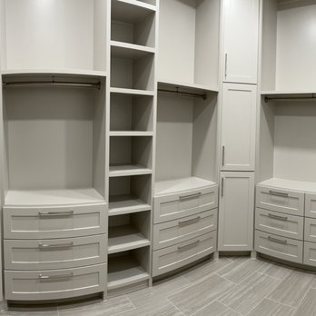 Creator Custom Cabinets - New Custom Cabinets in Master Closet - Cabinetry Near Me