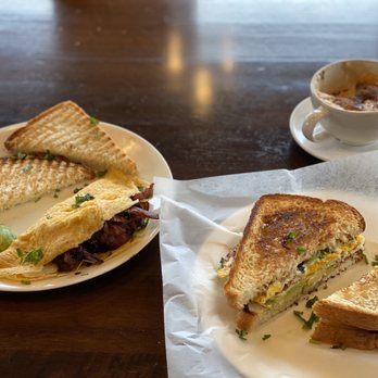 Kettle'e - Egg Avocado sandwich and crispy bacon and egg. And a recommended coffee. - Indian Near Me - Santa Clara, California Kettle'e - Egg Avocado sandwich and crispy bacon and egg. And a recommended coffee. - Indian Near Me - Santa Clara, California