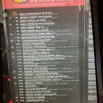 Gen Korean BBQ House - Menu - Barbeque Near Me - Oxnard, California Gen Korean BBQ House - Menu - Barbeque Near Me - Oxnard, California