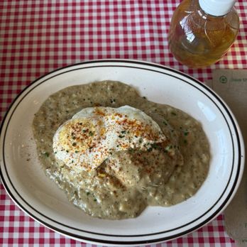 Pine State Biscuits - The Moneyball & Martinelli's Apple Juice - Breakfast & Brunch Near Me - Portland, Oregon