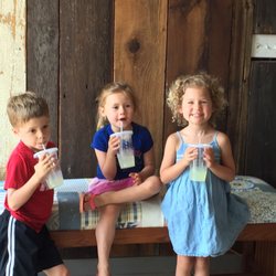 Nav's Popcorn - Our grandchildren enjoying NAVS lemonade