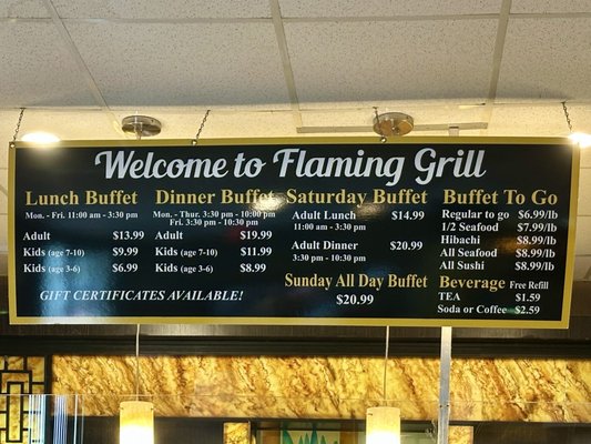 Menu photo 1 Flaming Grill & Buffet Linden, NJ Menu photo 1 Flaming Grill & Buffet Linden, NJ