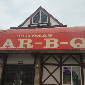 Thomas Bar B-Q - The front of the place. - Barbeque Near Me - Houston, Texas