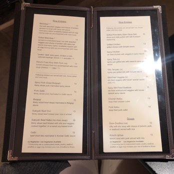 Hanok - Dinner menu - Korean Near Me - Seattle, Washington Hanok - Dinner menu - Korean Near Me - Seattle, Washington