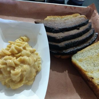 Heavy Smoke BBQ - Brisket Sandwich with mac & cheese - Barbeque Near Me - O'Fallon, Missouri