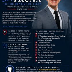The Dentist of Allen - We are excited to announce that Dr. Truax will be joining The Dentist of Allen this August.