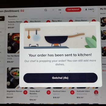 Rakkii Ramen - Order is sent to the kitchen confirmation - Ramen Near Me - Smithtown, New York