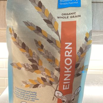 Bluebird Grain Farms - Front of Einkorn package - Specialty Food Near Me - Winthrop, Washington Bluebird Grain Farms - Front of Einkorn package - Specialty Food Near Me - Winthrop, Washington