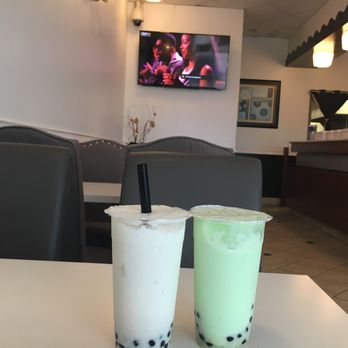 Star Tea - Coconut smoothie and Honeydew smoothie both with boba . Just waiting on my spicy fried squid balls . Wow he's fast (: - Bubble Tea Near Me - Gilroy, California Star Tea - Coconut smoothie and Honeydew smoothie both with boba . Just waiting on my spicy fried squid balls . Wow he's fast (: - Bubble Tea Near Me - Gilroy, California