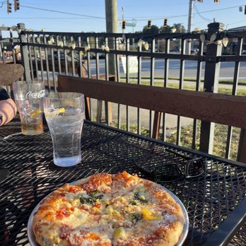 Pizza Joint Evans - Hippie Heaven Pie just arrived on the patio! - Pizza Near Me - Evans, Georgia