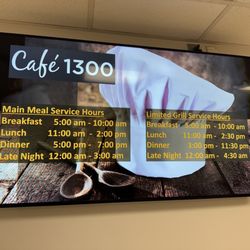 TMH Cafeteria - Hours of service