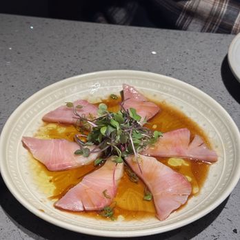 Oku-Niku Japanese BBQ - Hamachi Carpaccio // ig: @nigirigirlsforever - Japanese Near Me - Burbank, California