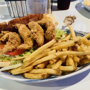 The Hangout - Chicken BLT Po' Boy and French Fries - Burgers Near Me - Myrtle Beach, South Carolina The Hangout - Chicken BLT Po' Boy and French Fries - Burgers Near Me - Myrtle Beach, South Carolina