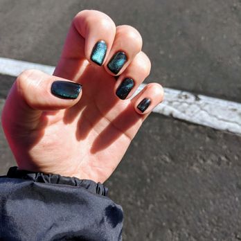 Nailand - They used a magnet to get these crazy sparkles. The pictures don't do these nails justice! - Nail Salons Near Me - Henderson, Nevada Nailand - They used a magnet to get these crazy sparkles. The pictures don't do these nails justice! - Nail Salons Near Me - Henderson, Nevada