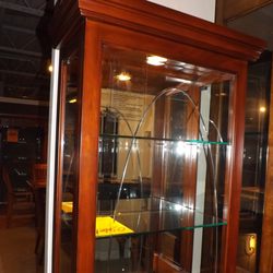 Orman's Furniture - Wood and Glass Curio