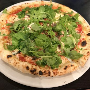 Marco's Coal Fired - Ballpark - 12in Gluten Free Margherita with arugula and anchovies - Pizza Near Me - Denver, Colorado Marco's Coal Fired - Ballpark - 12in Gluten Free Margherita with arugula and anchovies - Pizza Near Me - Denver, Colorado