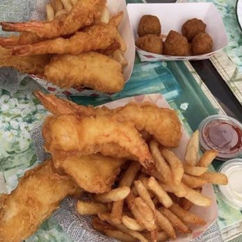 Chef John's Fish & Chips - Fried fish, shrimp & hush puppies. Yummy! - Fish & Chips Near Me - Lemon Grove, California Chef John's Fish & Chips - Fried fish, shrimp & hush puppies. Yummy! - Fish & Chips Near Me - Lemon Grove, California