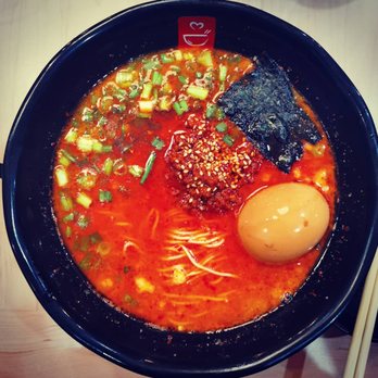 Tatsu Ramen - Red Ramen with extra egg - Ramen Near Me - Pasadena, California Tatsu Ramen - Red Ramen with extra egg - Ramen Near Me - Pasadena, California