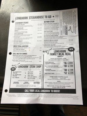 Menu photo 4 LongHorn Steakhouse Castleton, IN