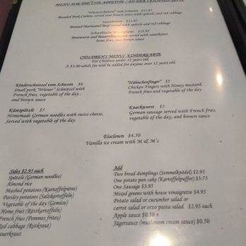 Waldhorn Restaurant - Menu 6 - German Near Me - Pineville, North Carolina