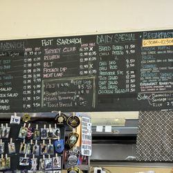 Aunt Becky’s Deli - Closeup of menu