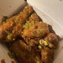 chicken wings in a take out box chicken wings in a take out box