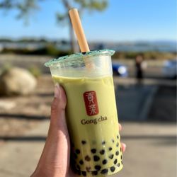 Gong Cha - Matcha Milk Tea with Pearl