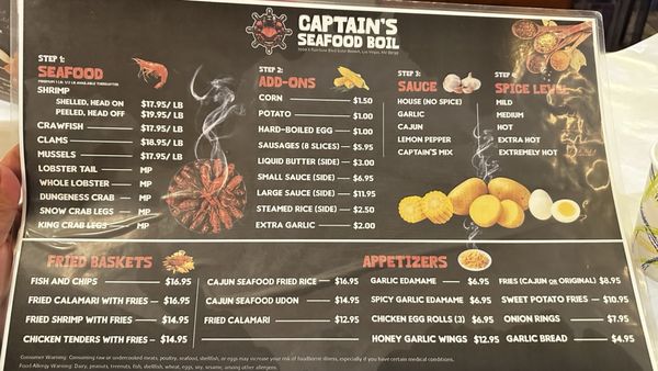 Menu photo 1 Captain's Seafood Boil Las Vegas, NV Menu photo 1 Captain's Seafood Boil Las Vegas, NV