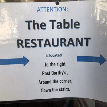 The Table - The actual restaurant is around the corner down stairs - Bakeries Near Me - DeLand, Florida The Table - The actual restaurant is around the corner down stairs - Bakeries Near Me - DeLand, Florida