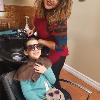 Contempo Hair Designs - My Dauther being treated like a princess at Contempo Hair Design - Hair Salons Near Me - Yonkers, New York
