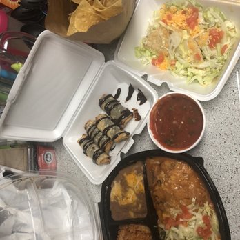 Macayo's Mexican Food - Chili relleno, refried beans, rice, ground beef taco, mini chocolate chimi's & chips w/ salsa delivery order - Mexican Near Me - Mesa, Arizona Macayo's Mexican Food - Chili relleno, refried beans, rice, ground beef taco, mini chocolate chimi's & chips w/ salsa delivery order - Mexican Near Me - Mesa, Arizona