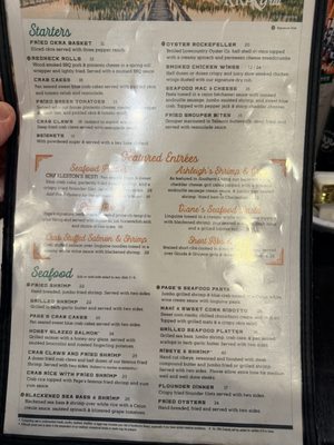 Menu photo 1 Page's Okra Grill Mount Pleasant, SC