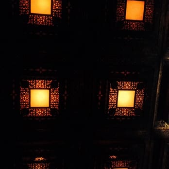 Night Theater District - Ceiling in the hotel lounge. - Hotels Near Me - New York, New York