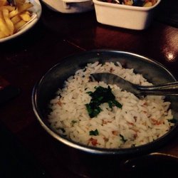 La Ventana Parrilla - Guarnição de arroz com alho