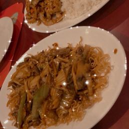 three plates of food on a table three plates of food on a table