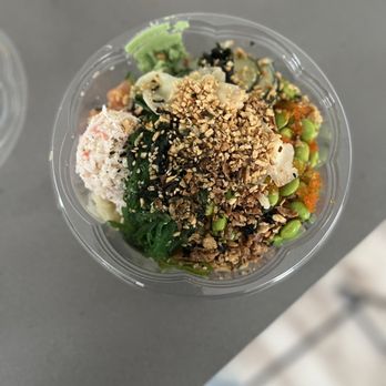 FOB Poke Bar- Seattle -  a bowl of food - Poke Near Me - Seattle, Washington