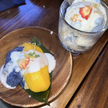 RYNN Thai Restaurant & Bar - Butterfly pea coconut ice cream - Cocktail Bars Near Me - New York, New York
