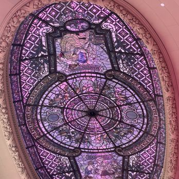 Hall des Lumières - The Gigantic Stain Glass on the Ceiling of Upper Level - Art Museums Near Me - New York, New York Hall des Lumières - The Gigantic Stain Glass on the Ceiling of Upper Level - Art Museums Near Me - New York, New York
