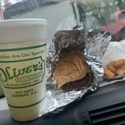 Oliver's Luncheonette - Sausage egg sandwich with tots & a drink combo for $8.70... YUMMY