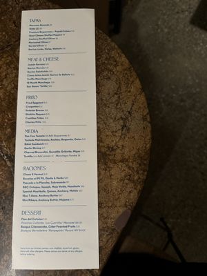 Menu photo 2 Como Taperia Vancouver, BC Menu photo 2 Como Taperia Vancouver, BC