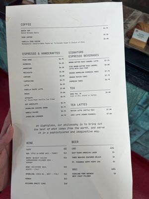 Menu photo 1 Sightglass Coffee Los Angeles, CA Menu photo 1 Sightglass Coffee Los Angeles, CA